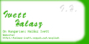 ivett halasz business card